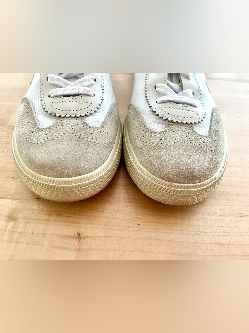 Veja White Volley Leather Low-Top Sneakers, Sz 10 - Picture 10 of 15